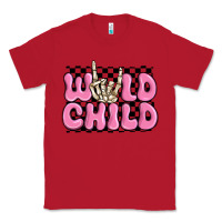 Red wild child pink skeleton Classic Tee - MaliasSmallBusiness