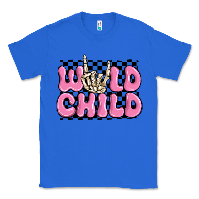 Wild Child Pink Skeleton Classic Tee by MaliasSmallBusiness | Teevron