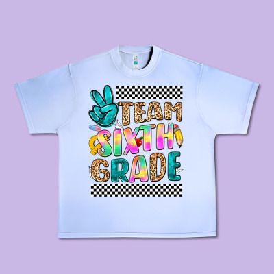 Team Sixth Grade Urban Heavy Tee Designed By Nancycooperartshop
