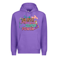 Purple I'm a Nurse what's your superpower Premium Hoodie - CowGirlArtShop