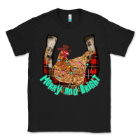 Black horseshoe chicken Classic Tee - CowhideDigitalArt