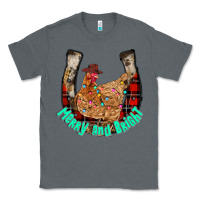 Charcoal Heather horseshoe chicken Classic Tee - CowhideDigitalArt