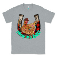 Heather Grey horseshoe chicken Classic Tee - CowhideDigitalArt