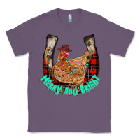 Lavender horseshoe chicken Classic Tee - CowhideDigitalArt
