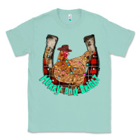 Seafoam horseshoe chicken Classic Tee - CowhideDigitalArt