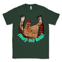 Sports Green horseshoe chicken Classic Tee - CowhideDigitalArt