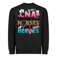 Black Western CNA Because Nurses Need Heroes Heavyweight Sweatshirt - LillyAllenDesigns