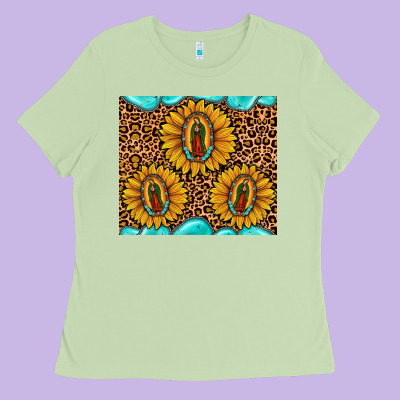 Our Lady Of Guadalupe Ladies Tee Designed By Jahusdesignshop