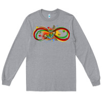 Heather Grey butterfly infinity symbol autism Long Sleeve Tee - LillyAllenDesigns