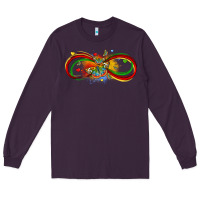 Plum butterfly infinity symbol autism Long Sleeve Tee - LillyAllenDesigns