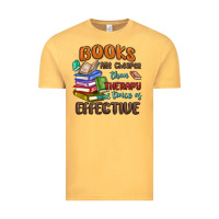 Books Are Cheaper Than Therapy Vintage Tee | Teevron