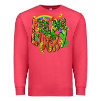 Cardinal St. Patrick's Day Feeling lucky Premium Sweatshirt - CowGirlArtShop