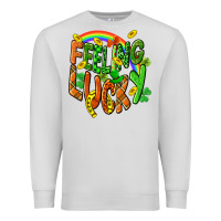 Dove Grey St. Patrick's Day Feeling lucky Premium Sweatshirt - CowGirlArtShop