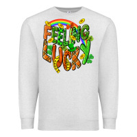 Oatmeal Heather St. Patrick's Day Feeling lucky Premium Sweatshirt - CowGirlArtShop