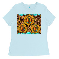 Baby Blue our lady of guadalupe Ladies Tee - JahusDesignShop