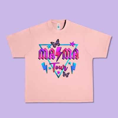 Mama Tour Front Urban Heavy Tee Designed By Jahusdesignshop
