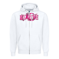 White Cancer Believe Zipper Hoodie - NancyCooperArtShop