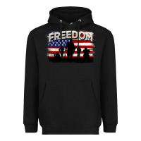 Black Freedom 4th of july Heavyweight Hoodie - CowGirlArtShop