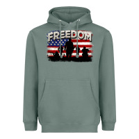 Sage Freedom 4th of july Heavyweight Hoodie - CowGirlArtShop
