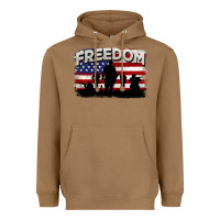 Toasted Coconut Freedom 4th of july Heavyweight Hoodie - CowGirlArtShop