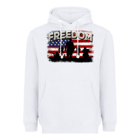 White Freedom 4th of july Heavyweight Hoodie - CowGirlArtShop
