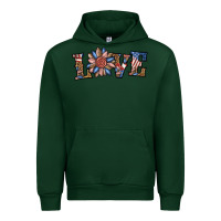 Forest Green love american sunflower Urban Hoodie - BundleAndBundleShop