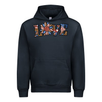 Navy love american sunflower Urban Hoodie - BundleAndBundleShop