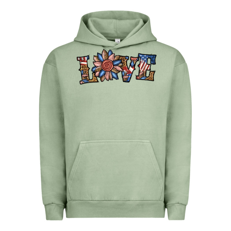 Love American Sunflower Urban Hoodie by BundleAndBundleShop | Teevron