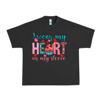 Pigment Black i wear my heart on my sleeve Urban Heavy Tee - NancyCooperArtShop