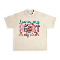Sandshell i wear my heart on my sleeve Urban Heavy Tee - NancyCooperArtShop