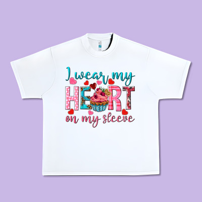I Wear My Heart On My Sleeve Urban Heavy Tee Designed By Nancycooperartshop