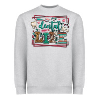 Dental Life Leopard Frame Heavyweight Sweatshirt | Teevron