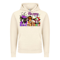 Vintage Artic happy hallothanksmas cows  nancy Vintage Hoodie - NancyCooperArtShop