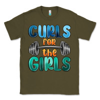 Army Green curls for the girls Classic Tee - MaliasSmallBusiness