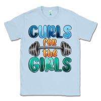 Dusty Blue curls for the girls Classic Tee - MaliasSmallBusiness