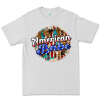 Dove Grey american babe Premium Tee - JahusDesignShop