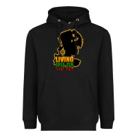 Black Living free-ish since 1865 Heavyweight Hoodie - HowdyJamesFarm