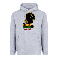 Heather Grey Living free-ish since 1865 Heavyweight Hoodie - HowdyJamesFarm