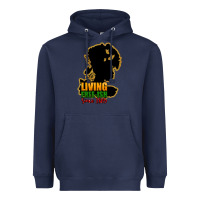 Navy Living free-ish since 1865 Heavyweight Hoodie - HowdyJamesFarm