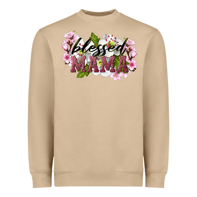 Blessed Mama Heavyweight Sweatshirt by LillyAllenDesigns | Teevron
