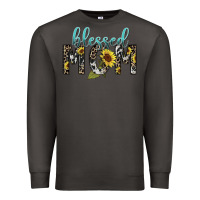 Smoke Blessed mom sunflower mother's day Premium Sweatshirt - HowdyJamesFarm