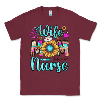 Burgundy wife mom nurse Classic Tee - JahusDesignShop