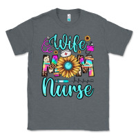 Charcoal Heather wife mom nurse Classic Tee - JahusDesignShop