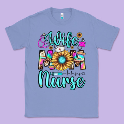 Wife Mom Nurse Classic Tee Designed By Jahusdesignshop