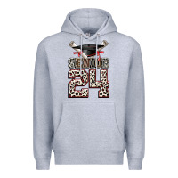 Heather Grey senior 24 Premium Hoodie - CowGirlArtShop