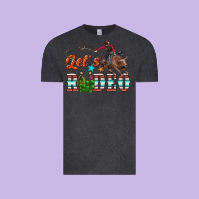 Lets Rodeo Vintage Tee Designed By Nancycooperartshop