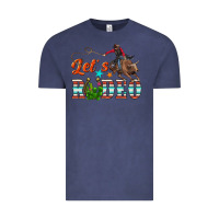 Vintage Denim lets rodeo Vintage Tee - NancyCooperArtShop
