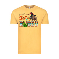 Vintage Mustard lets rodeo Vintage Tee - NancyCooperArtShop