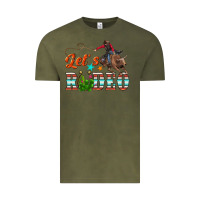 Vintage Olive lets rodeo Vintage Tee - NancyCooperArtShop