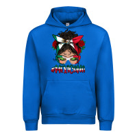 Cobalt mexicana messy bun mama Urban Hoodie - BundleAndBundleShop